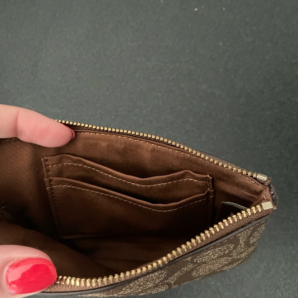 Coach Corner Zip Wristlet - Picture 4 of 4